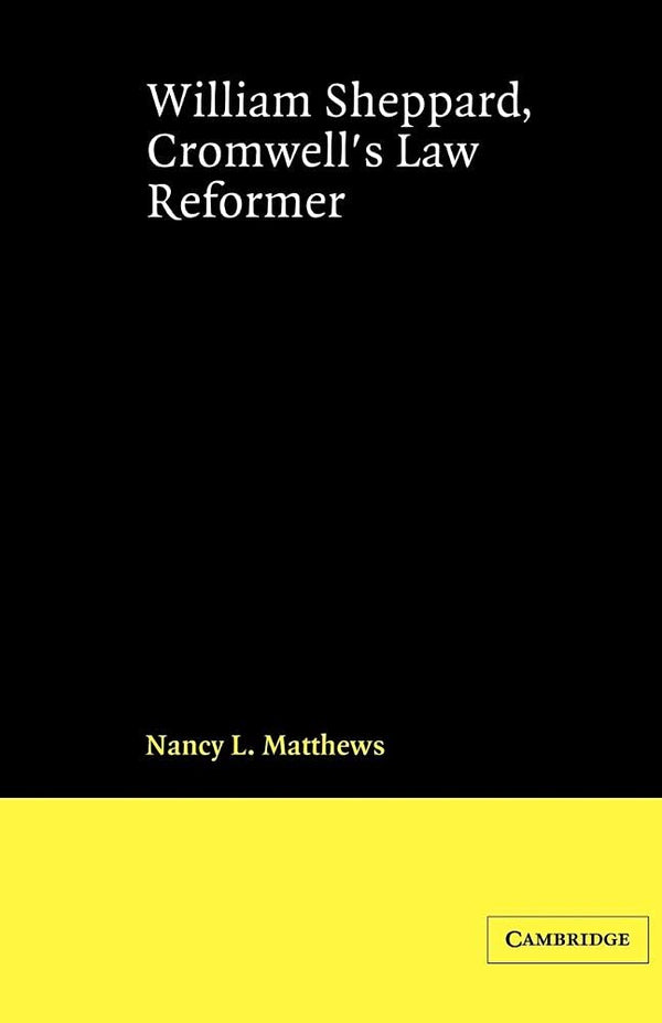$36.99 – Limited stock – shop now! – William Sheppard, Cromwell's Law Reformer (Cambridge Studies in English Legal History) | Cambridge University Press | Books | STORE 24 HOURS
