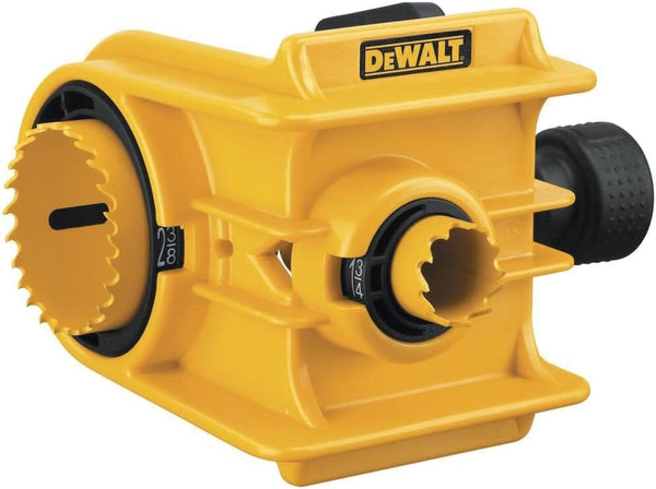DEWALT 门锁安装套件，C 型夹设计，适用于金属或木质门，2 个可调节衬套，安装简便 (D180004) 