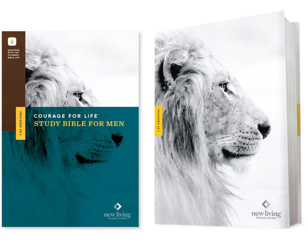 $25.18 – Buy now, shipped instantly! – NLT Courage For Life Study Bible for Men, Filament Enabled (Hardcover) | Tyndale | Books | STORE 24 HOURS