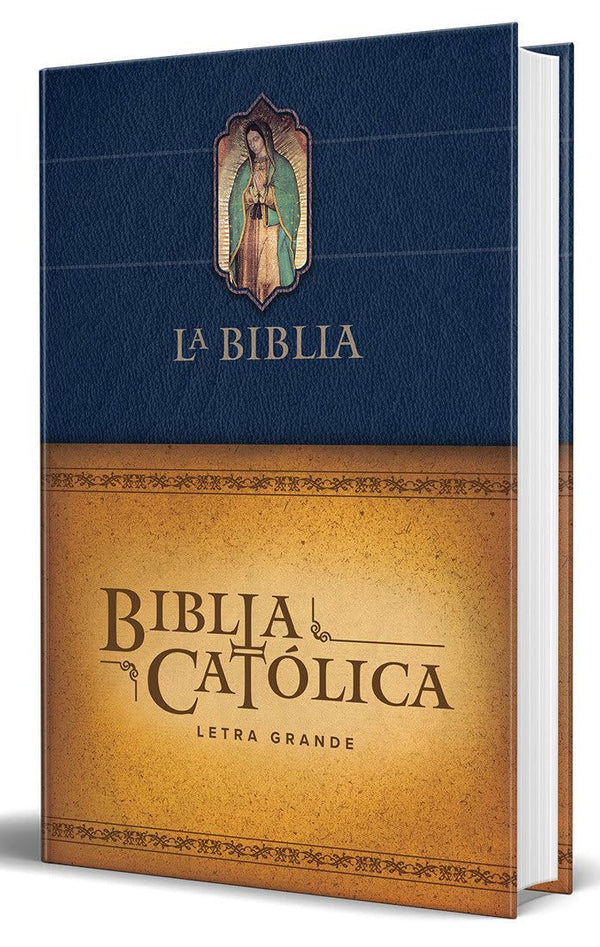 $20.60 – Order today, fast shipping! – Biblia Católica letra grande, tapa dura azul con la Virgen de Guadalupe / The Catholic Bible: Large print edition. Leather-look hardcover, blue color (Spanish Edition) | ORIGEN | Books | STORE 24 HOURS