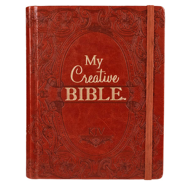 $28.01 – Popular choice – act fast! – KJV Holy Bible, My Creative Bible, Faux Leather Hardcover - Ribbon Marker, King James Version, Saddle Tan w/Elastic Closure (KJV Creative Editions) | Christian Art Gifts | Books | STORE 24 HOURS